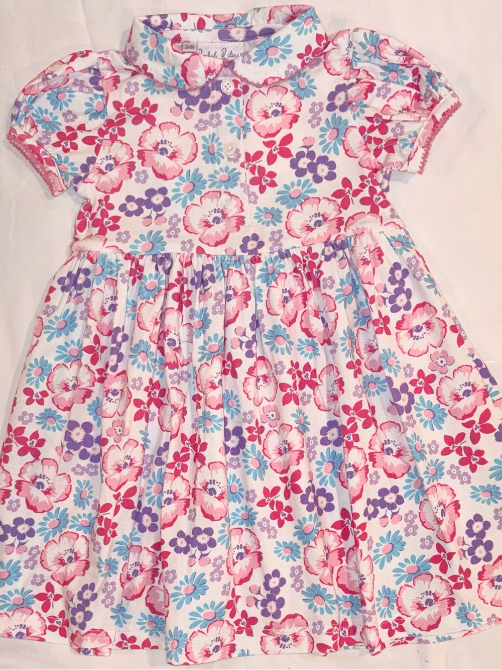 Rachel Riley London floral jersey dress sz 24 months Classic Styling NWT